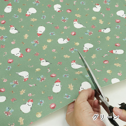 《 シマエナガ -Winter Party- 》コットン100％ オックス MA-0684～0686