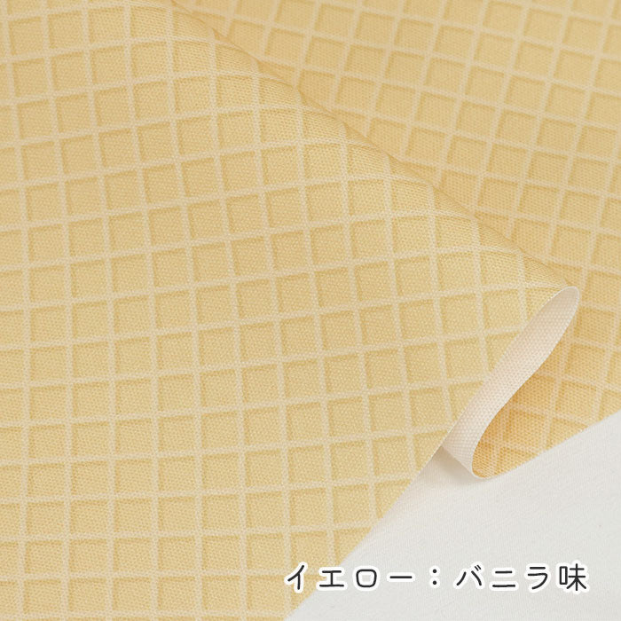 《 スイーツコレクション ～ワッフル柄～ 》 コットン100％ オックス MA-0667～0673