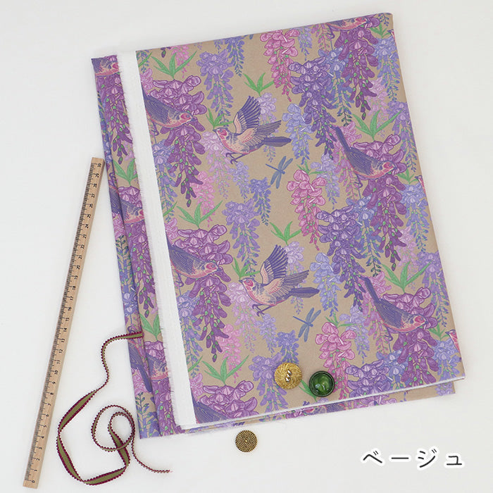 藤の花柄 》コットン100％ シーチング MA-0740～0743 花柄 ボタニカル