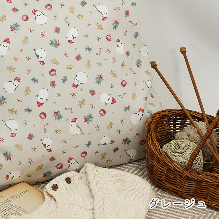 《 シマエナガ -Winter Party- 》コットン100％ オックス MA-0684～0686