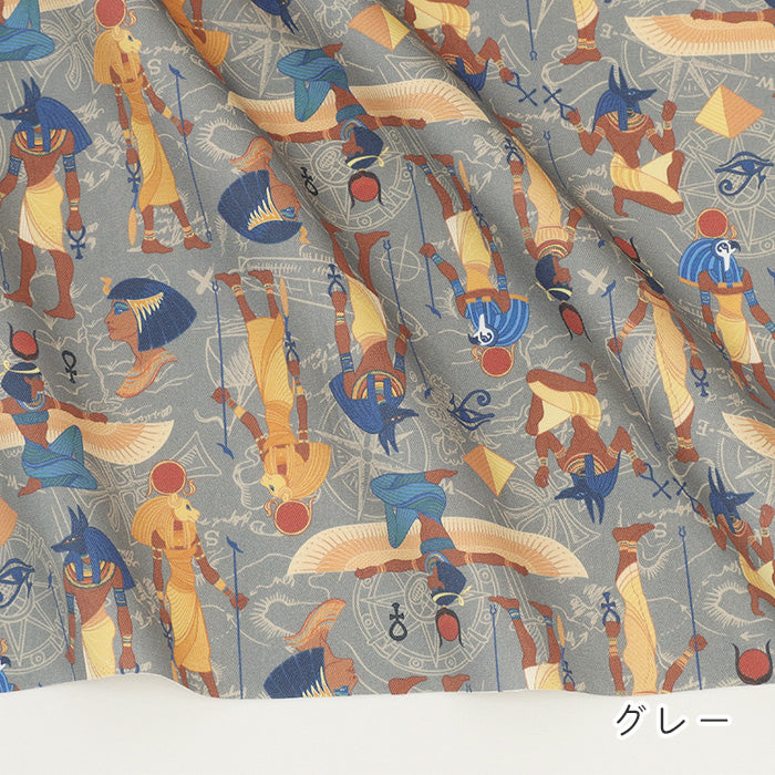 《 古代エジプト柄 》コットン100％ オックス MA-0724～0728
