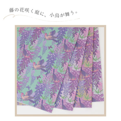 《 藤の花柄 》コットン100％ シーチング MA-0740～0743