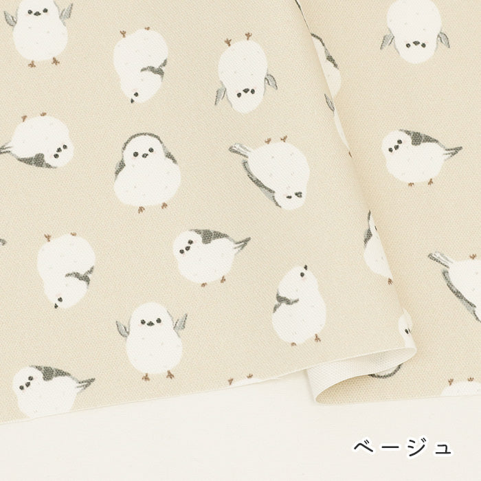 シマエナガ》コットン100％ オックス MA-0244～0250 小鳥柄 鳥柄 トリ