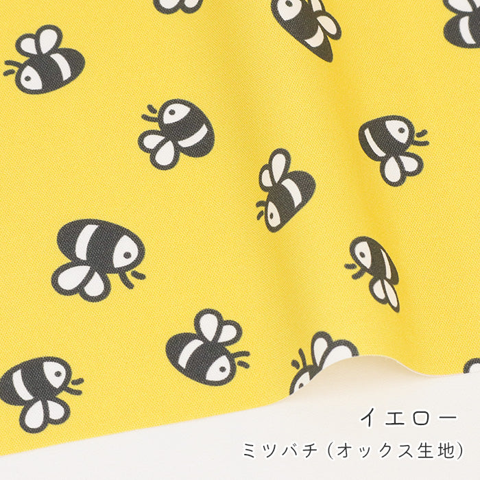 ミツバチ 》コットン100％ オックス MA-0710～0714 蜜蜂柄 ハニー 虫