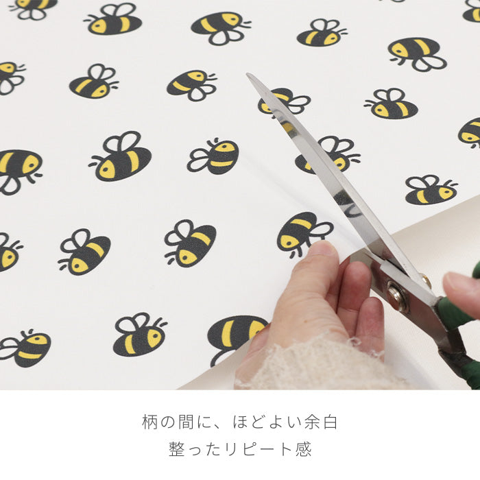 ミツバチ 》コットン100％ オックス MA-0710～0714 蜜蜂柄 ハニー 虫