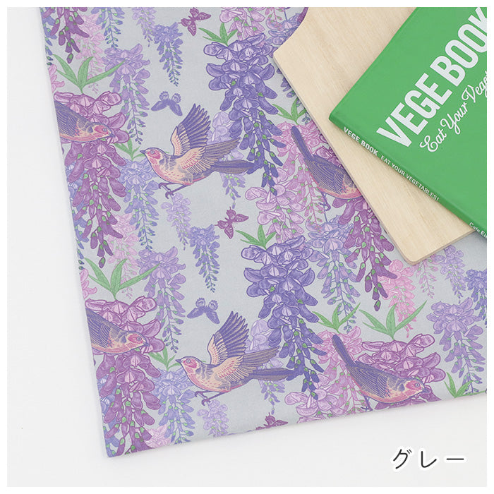 《 藤の花柄 》コットン100％ シーチング MA-0740～0743