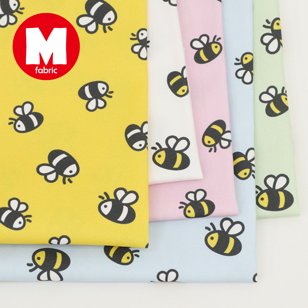 《 ミツバチ 》コットン100％ オックス MA-0710～0714