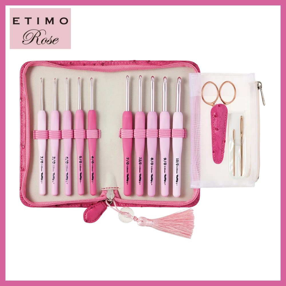 【Tulip】ETIMO Rose エティモ ロゼ クッショングリップ付きかぎ針セット TER-001