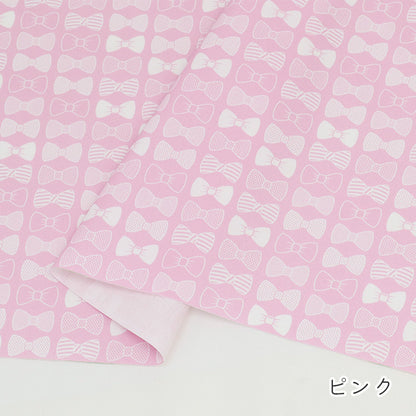 《 リボン柄 》コットン100％ オックス MA-0729～MA-0734