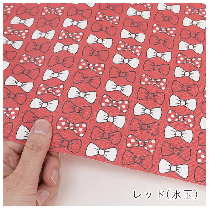 《 リボン柄 》コットン100％ オックス MA-0729～MA-0734