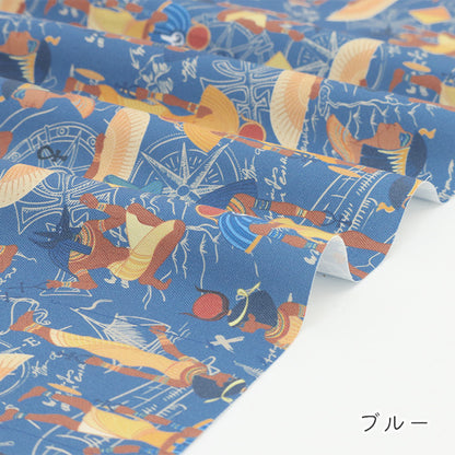 《 古代エジプト柄 》コットン100％ オックス MA-0724～0728