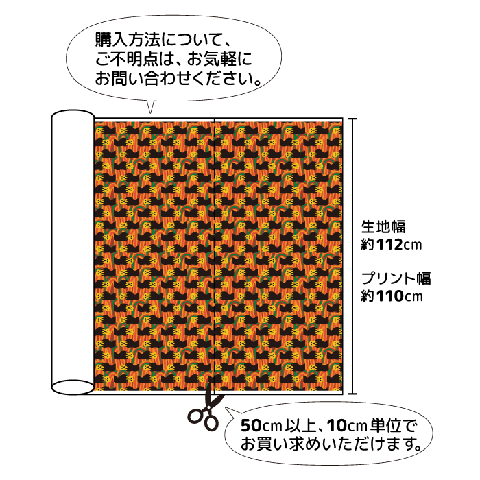 《 叫びコレクション ～エドヴァルド・ムンク風～ 》 コットン100％ オックス MA-0676～0680