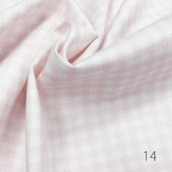 【コットンオックス】ITL970　ギンガムチェック柄　約110cm巾　全15色