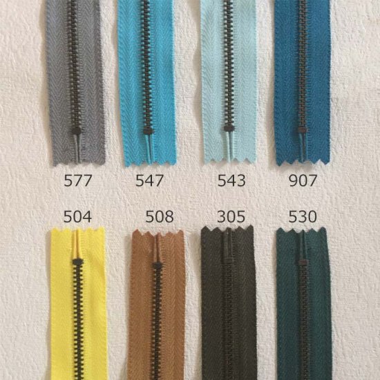 ファスナー】YKK 玉付きファスナー [イブシ] 12cm 全26色 – まきの商店
